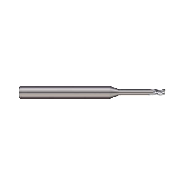 End Mill, 3 Flute, Corner Radius, 0.0625" (1/16) Cutter dia